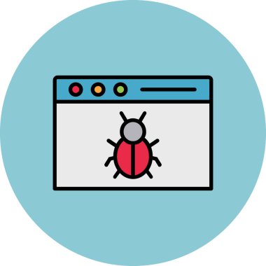 Bilgisayar hata vektör çizim