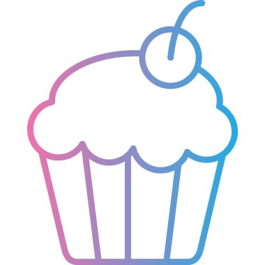 Tatlım. Web simgesi basit illüstrasyon