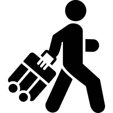 Bagaj simge vektör çizim