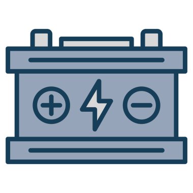 Elektrik güç simgesi, vektör illüstrasyonu