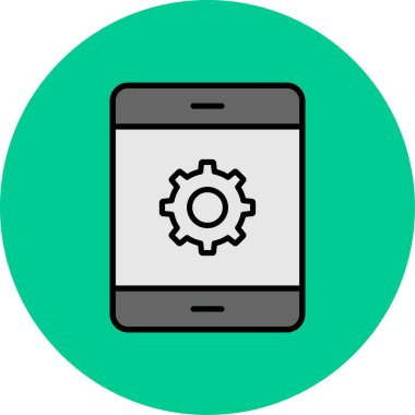 vektör glifini düz simge olarak ayarla