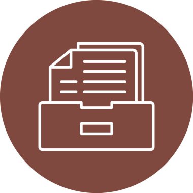 Dosya simgesinin vektör illüstrasyonu