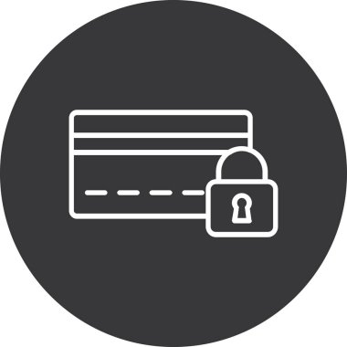 Kilit simgesinin vektör illüstrasyonu