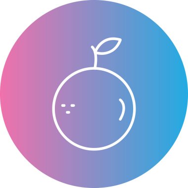 Eşsiz meyve ikonu vektör illüstrasyonu