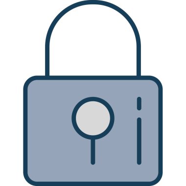 güvenlik simgesi vektör illüstrasyonu