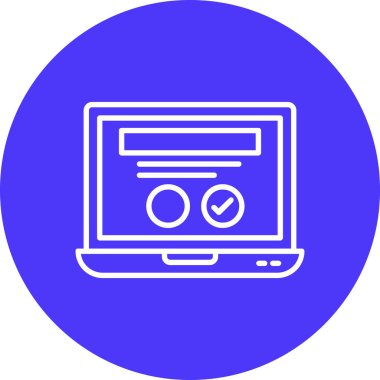 Bilgisayar. Web simgesi basit illüstrasyon