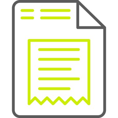 Belge. Web simgesi basit illüstrasyon