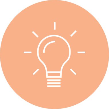 Moda biçimi izole edilmiş arkaplanda ampul simgesi