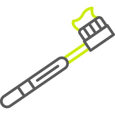 Fırça simgesi vektör illüstrasyonu