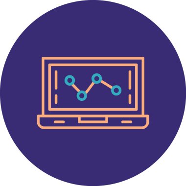 Web simgesi, teknolojinin vektör illüstrasyonu