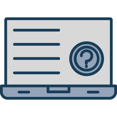 dizüstü bilgisayar simgesi, vektör illüstrasyonu