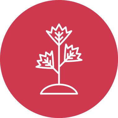 Ağaç simgesinin vektör illüstrasyonu