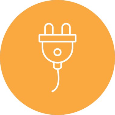 Kablo simgesinin vektör illüstrasyonu