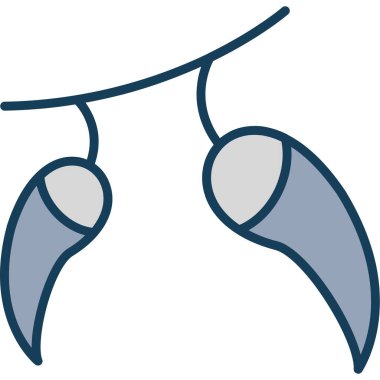 Ciğerler. Web simgesi basit illüstrasyon