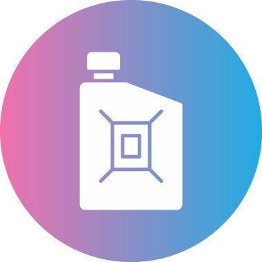 Bir şişe simgesinin vektör illüstrasyonu