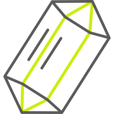 Yeşil ve siyah geometrik simgenin vektör çizimi