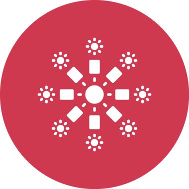 Noel Kar Tanesi vektör simgesi