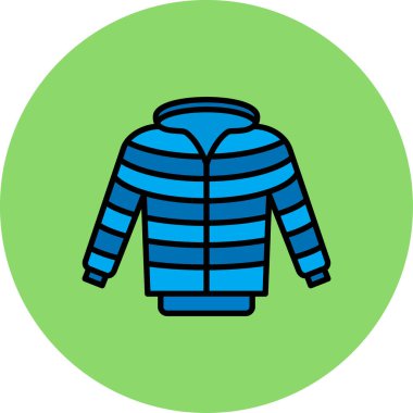 Kıyafetler. Web simgesi basit illüstrasyon