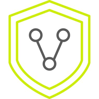 kalkan ikon vektör illüstrasyonu