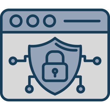 Güvenlik simgesi, vektör çizimi