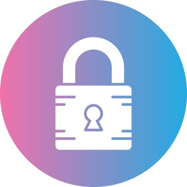 güvenlik simgesi vektör illüstrasyonu