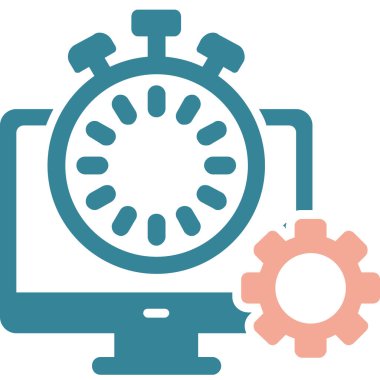 dişli ağ simgesi basit vektör illüstrasyonu