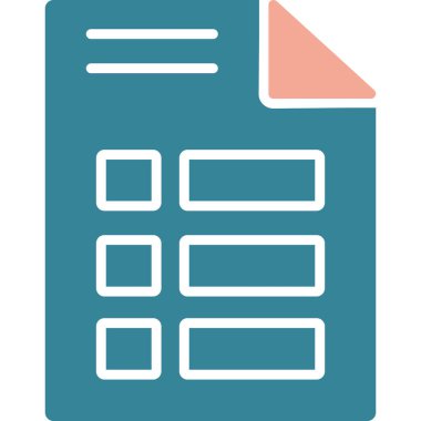 Kontrol listesi simgesi vektör illüstrasyonu