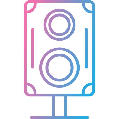 Kamera. Web simgesi basit illüstrasyon