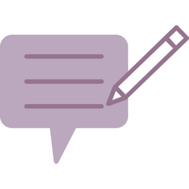 bir mesaj içeren konuşma baloncukları