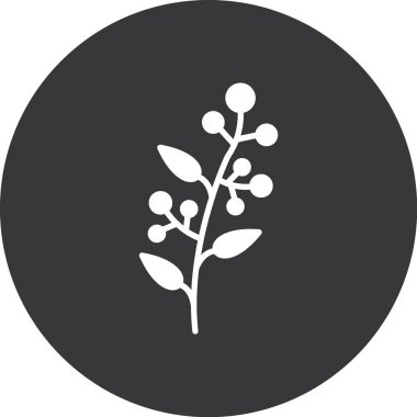 Çiçek. Web simgesi basit illüstrasyon