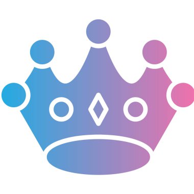 Kral Crown vektör simgesi. biçim düz renk sembolüdür, yuvarlak açılar, beyaz arkaplan, yuvarlak açılar.