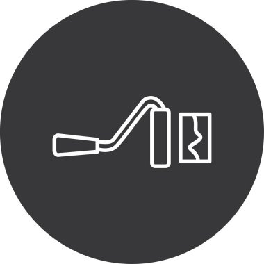 buz hokeyi ikonu vektör illüstrasyonu