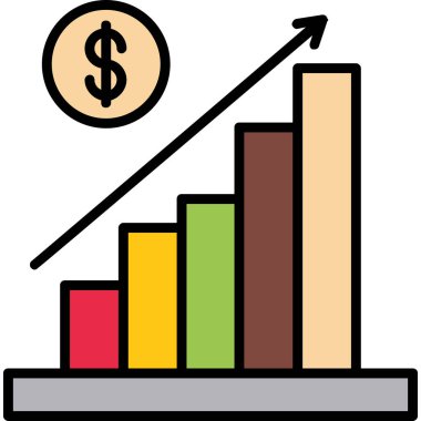 grafik grafik renk dış hat vektörü