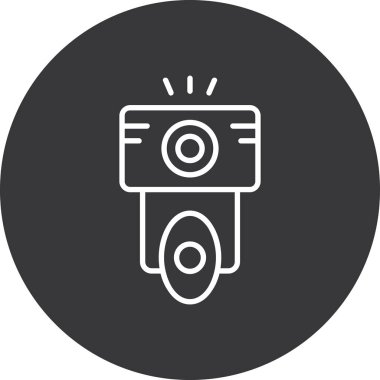 Kamera. Web simgesi basit illüstrasyon