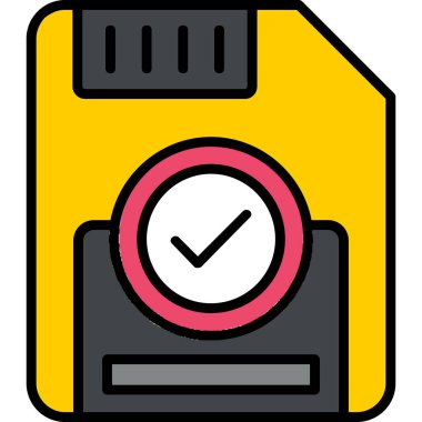 Dosya özeti biçiminde alarm saat simgesi