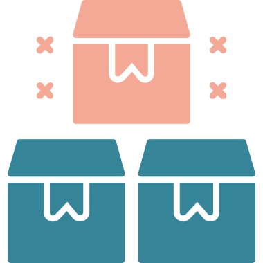 Bir hediye simgesinin vektör illüstrasyonu