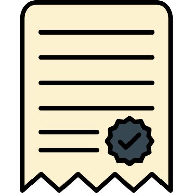 Haçlı bir belgenin vektör illüstrasyonu