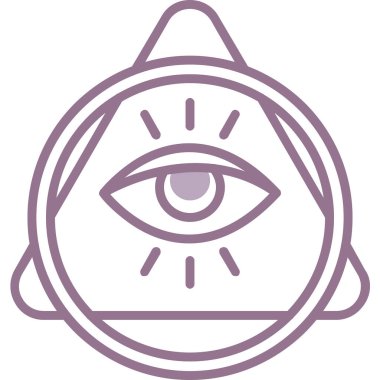 Göz. Web simgesi basit illüstrasyon