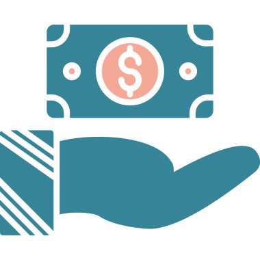 Dolar banknotu vektör illüstrasyon tasarımı