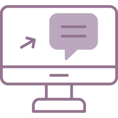 Web sohbet ileti simgesi