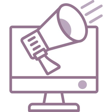 Megafon. Web simgesi basit tasarım