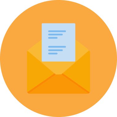 e-posta mektup simgesi düz biçimli