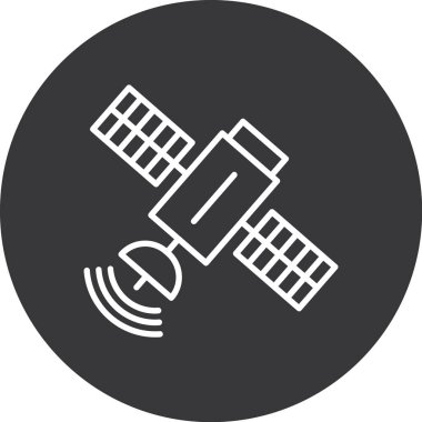 uydu vektör simgesi modern basit tasarım