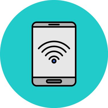 WiFi vektör simge işareti simge vektör çizim kişisel ve ticari kullanım için..
