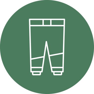 Pantolon simgesinin vektör illüstrasyonu