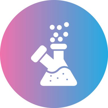 Kimyasal matara vektör simgesi modern basit vektör illüstrasyonu