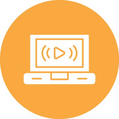 video. Web simgesi basit tasarım