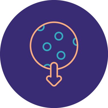 Güzel ve renkli bir simgenin vektör çizimi