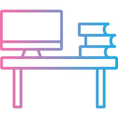 masa simgesi, vektör illüstrasyonu basit tasarım