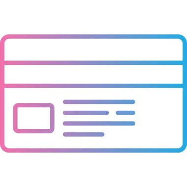 Kredi kartı simgesi vektörü.